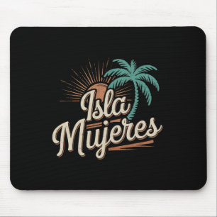 Isla Mujeres Mexico Vacation Souvenirs Family Vaca Mouse Pad