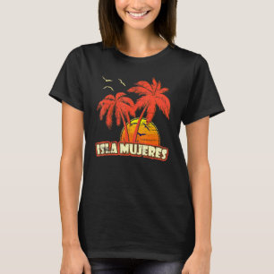 Isla Mujeres Summer Palm Trees 80s Beach Sunset T-Shirt