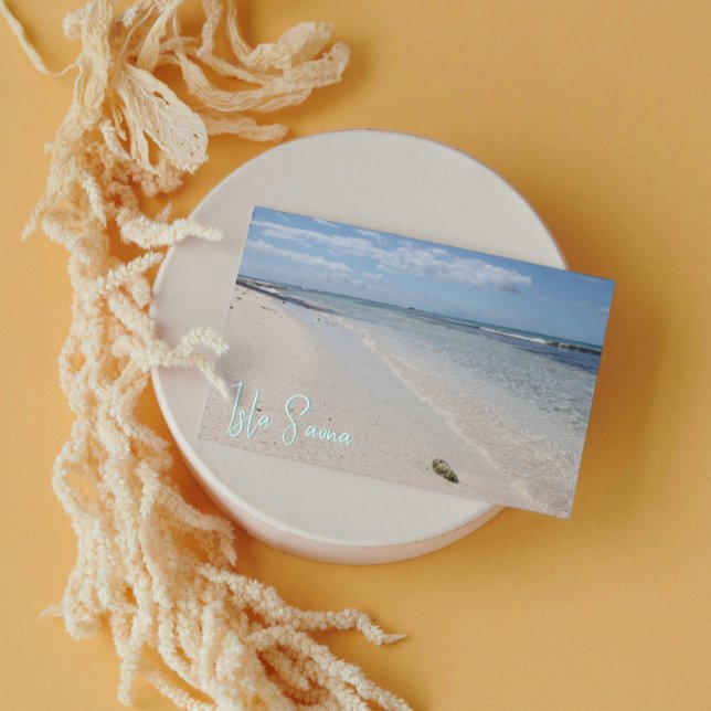 Isla Saona - Caribbean Beach with Seashell Postcard (Creator Uploaded)