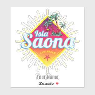 Isla Saona Caribbean Dominican Republic Retro