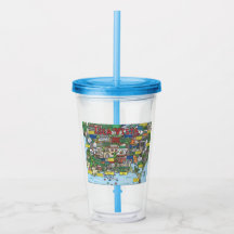 Isla Vista Map Acrylic Tumbler