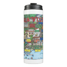 Isla Vista Map Thermal Tumbler
