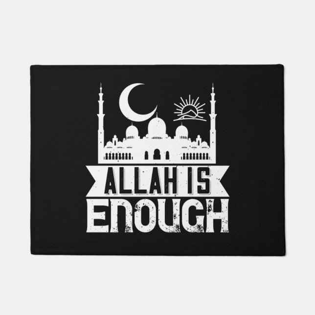 Islam - Allah Is Enough Doormat (Front)