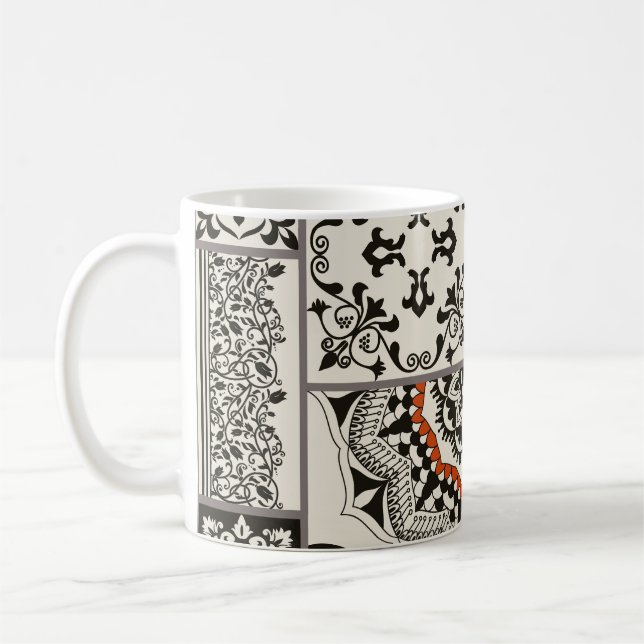 Islam Arabic Majolica Tiles Patchwork Coffee Mug (Left)