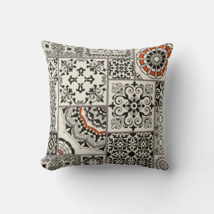 Islam Arabic Majolica Tiles Patchwork Cushion