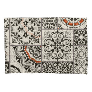 Islam Arabic Majolica Tiles Patchwork Pillowcase