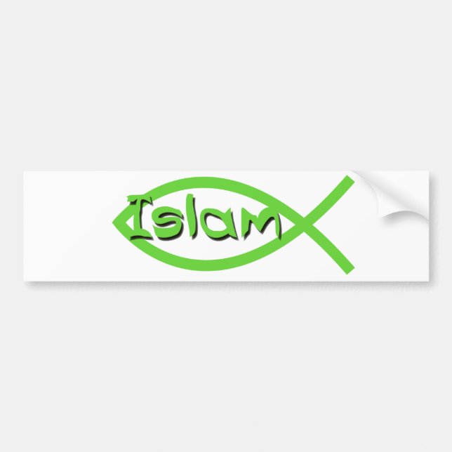 Islam Fish Bumper Sticker (Front)