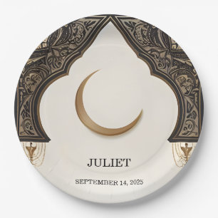 Islam Nikah Arabic Walima Muslim Bridal Shower Paper Plate