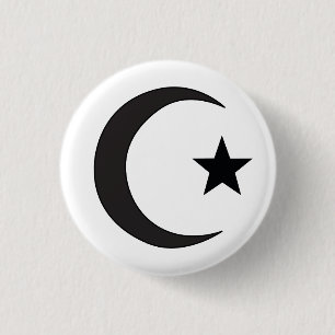 Islam Religious Symbol 3 Cm Round Badge