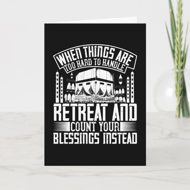 Islam - When Things Are Too Hard Too Handle Card (Front)
