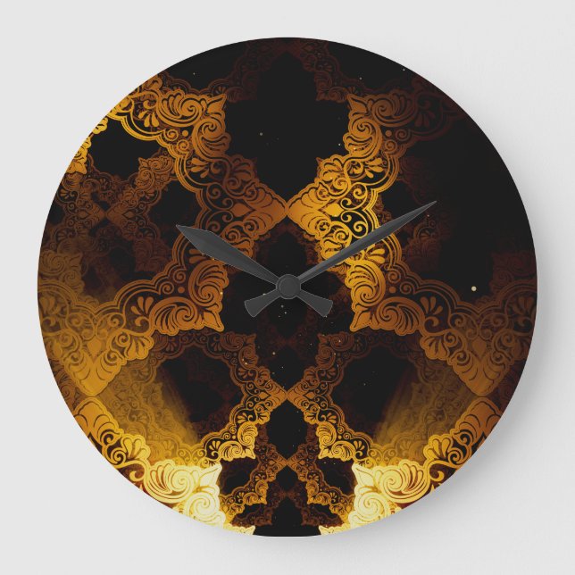 Islamic 3D: Ramadan Festival Background. Large Clock (Front)