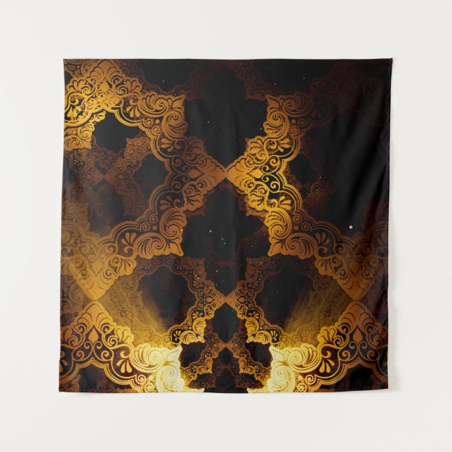 Islamic 3D: Ramadan Festival Background. Tapestry (Front)