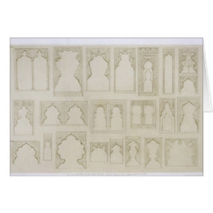 Islamic and Moorish arch designs for balconies, wi
