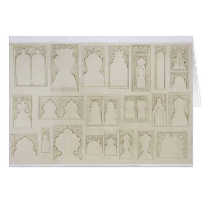 Islamic and Moorish arch designs for balconies, wi (Front Horizontal)