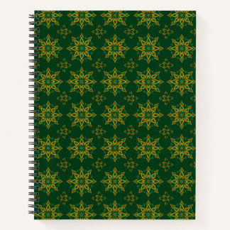 Islamic Arabesque Gold Emerald Notebook