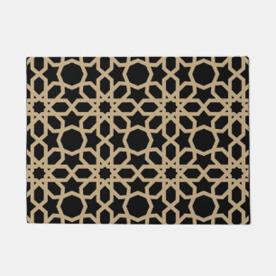 Islamic Arabic Geometric Pattern Design Abstract Doormat