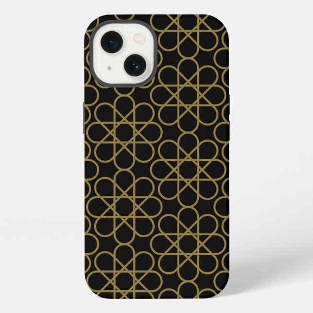 Islamic Arabic Geometric Pattern Design Vintage  iPhone Case (Back)