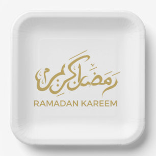 Islamic Arabic Ramadan Kareem Paper Plate