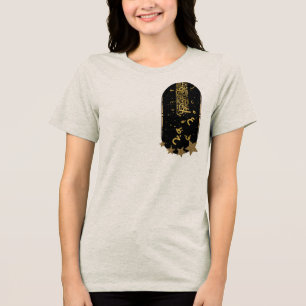 ​Islamic Art Gold Moon Aesthetic T-Shirt Tri-Blend Shirt