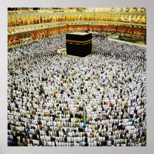 Islamic Art, Mecca of islam in saudi arabia Poster