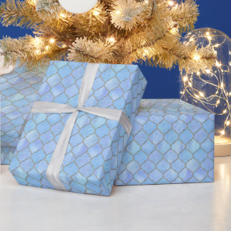 Islamic Blue & Gold Gift Wrap