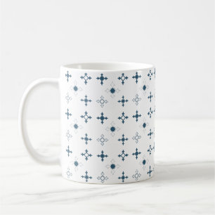 Islamic blue modern seamless pattern coffee mug