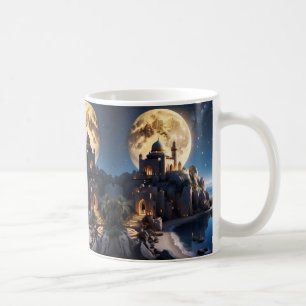 Islamic Castle sitting upon a mountain Coffee Mug