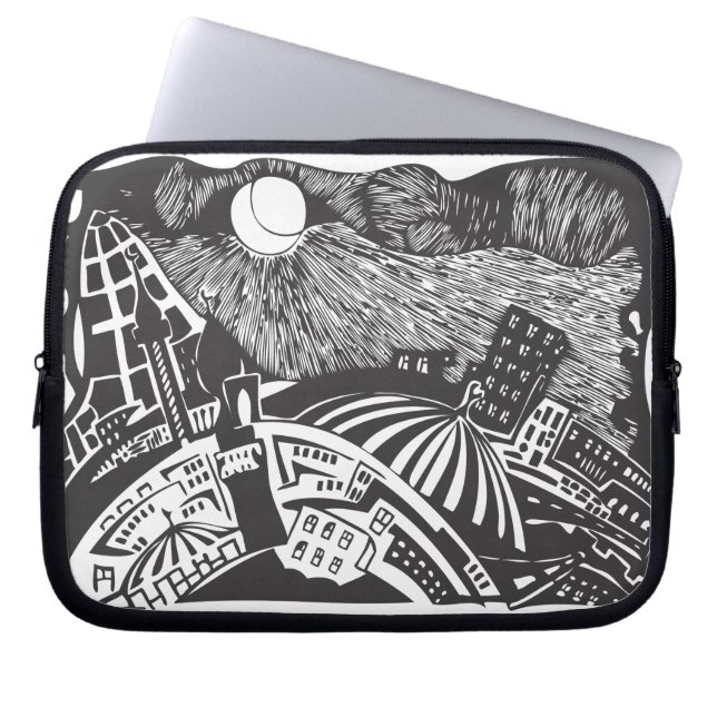 islamic city Alley Laptop Sleeve (Front)