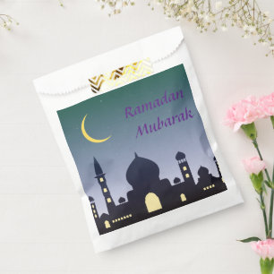 Islamic Crescent Ramadan Kareem Typographic Art Favour Bag