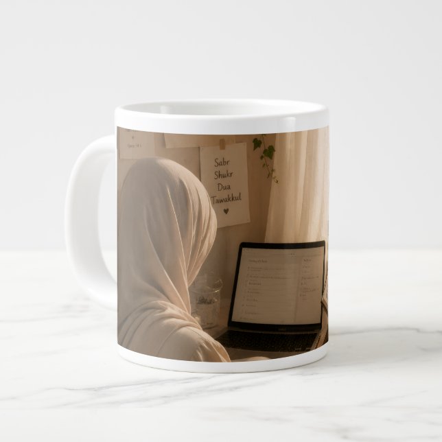 Islamic Deen & Dunya Spiral mug (Front Left)