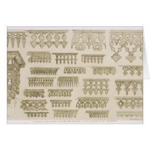 Islamic designs for cornice, balcony and mashrabiy