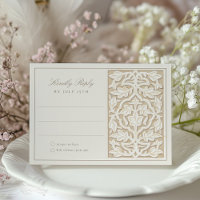 Islamic Floral Elegance RSVP Card
