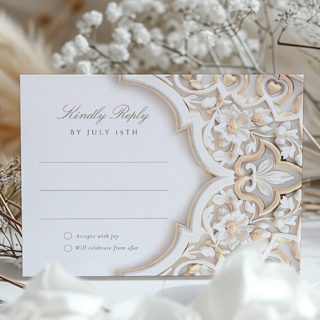 Islamic Floral Elegance RSVP Card (Creator Uploaded)