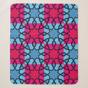 Islamic geometric motifs, which are very niceabstr sherpa blanket
