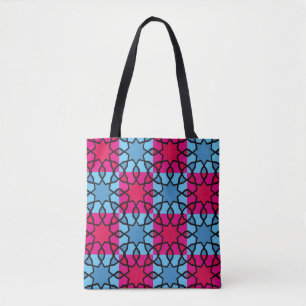 Islamic geometric motifs, which are very niceabstr tote bag