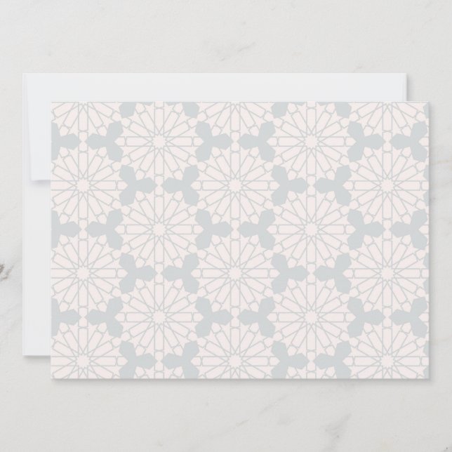 Islamic Geometric Pattern Announcement (Front)