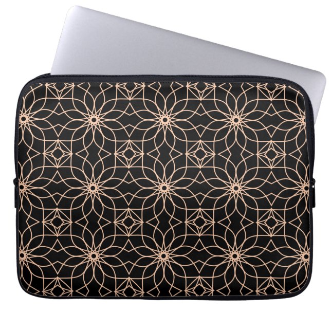 Islamic Geometric Pattern Arabic Art Laptop Sleeve (Front)