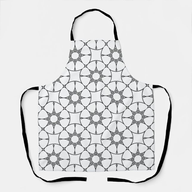 Islamic Geometric Pattern  Arabic Design Cute   Apron (Front)
