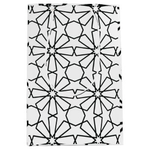 Islamic Geometric Pattern Arabic Design Medium Gift Bag