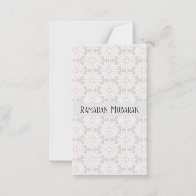 Islamic Geometric Pattern Card (Front)