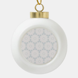 Islamic Geometric Pattern Ceramic Ball Christmas Ornament