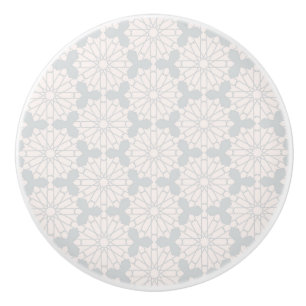 Islamic Geometric Pattern Ceramic Knob