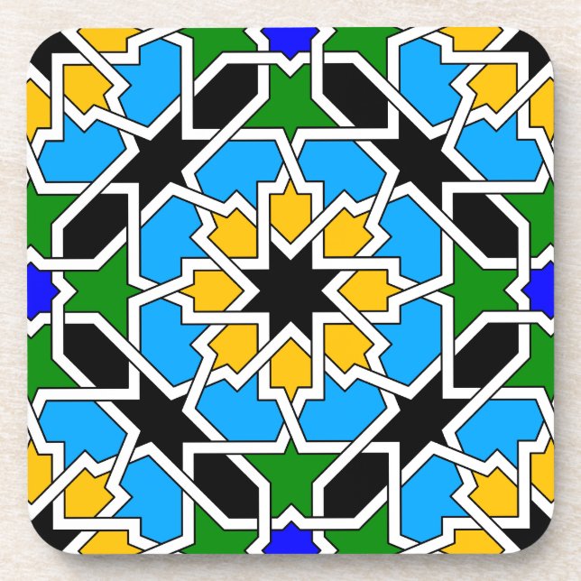 Islamic geometric pattern coaster (Front)