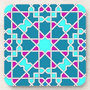 Islamic geometric pattern coaster