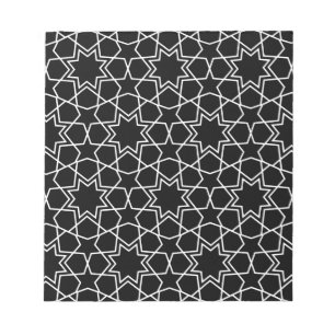 Islamic Geometric Pattern Design Arabic Abstract Notepad