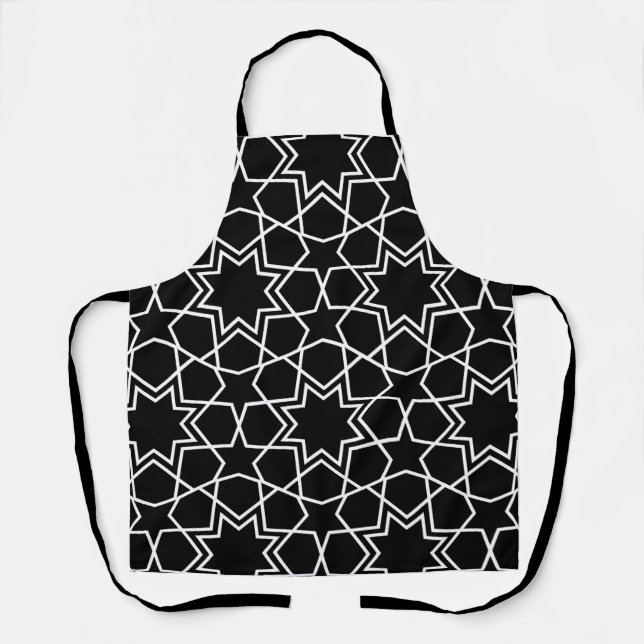 Islamic Geometric Pattern Design Arabic    Apron (Front)