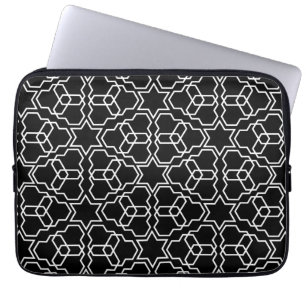 Islamic Geometric Pattern Design Arabic Vintage Laptop Sleeve