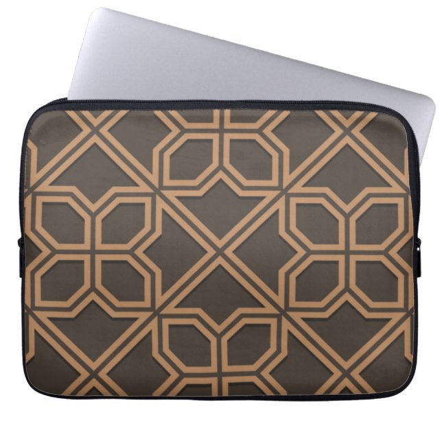 Islamic Geometric Pattern Design  Laptop Sleeve (Front)