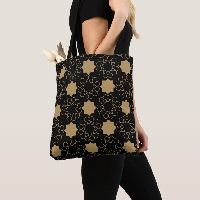 Islamic Geometric Pattern Design Turkish     Tote Bag (Close Up)