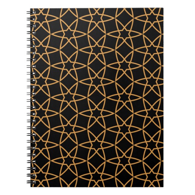 Islamic Geometric Pattern Designs  Notebook (Front)
